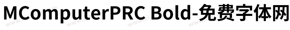MComputerPRC Bold字体转换